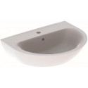 Lavabo Geberit Renova, 65x50cm, troude robinetterie au centre, Blanc