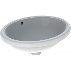 Lavabo sous plan VariForm oval 420x330mm sans trou de robinetterieavec trop plein we