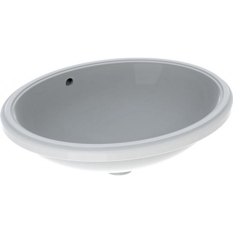 Lavabo sous plan VariForm oval 500x400mm sans trou de robinetterieavec trop plein we