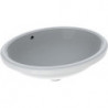 Lavabo sous plan VariForm oval 500x400mm sans trou de robinetterieavec trop plein we