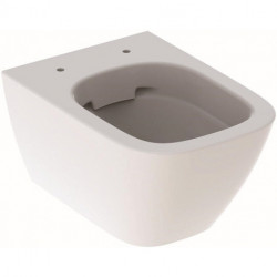 WC suspendu à fond creux SMYLE Square raccourci fermé Form Rimfree we