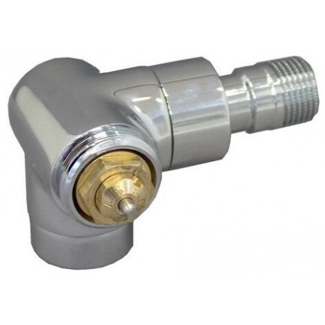 Robinet THERM.SERIE E 1/2ANGLE RAC.GAUCHE chroméE