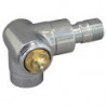 Robinet THERM.SERIE E 1/2ANGLE RAC.GAUCHE chroméE