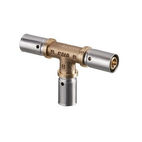 Press-T-piece Cofit P bronze / acier inoxydable 16 x 16 x 16 mm OVENTROP