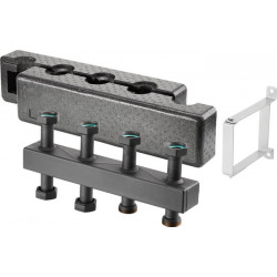 BLOC REPART. COMPACT ACIER, DN25, 5 CIRCUITS