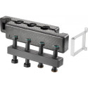 BLOC REPART. COMPACT ACIER, DN25, 5 CIRCUITS