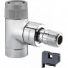 ROBINET EQUERRE SERIE EQ, DN 15, M30x1,5, BLANC PULVERISE