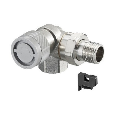 Vanne thermostatique série AQ M 30 x 1,5, angle coudé DN 15, OVENTROP à gauche