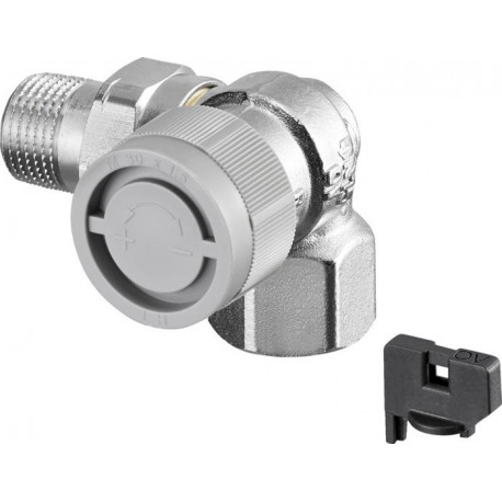 Vanne thermostatique série AQ M 30 x 1,5, angle coudé DN 10, droite OVENTROP