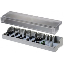 BORNIER 10 ZONES POUR THERMOSTATS AMBIANCE ET MOTEURS 230V