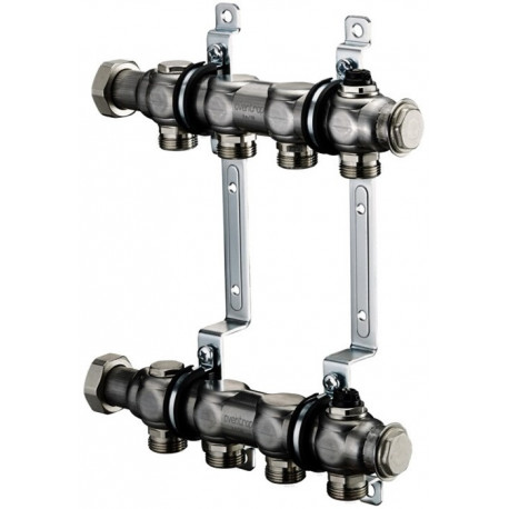 Distributeur inox Multidis SH pour raccordement radiateur, G 3 / 4Z AG 3 cercles OVENTROP