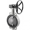 VANNE PAP. A OREILLES LISSE, VOLANT, DN125, PN16, JOINT EPDM
