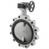 VANNE PAP. A OREILLES TAR., VOLANT, DN100, PN16, JOINT EPDM