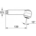 Douchette double jet EICHELBERG pour vasque Al Dente chromé