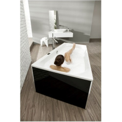 Baignoire trapézoïdale THASOS 1500x1000x490mm blanc