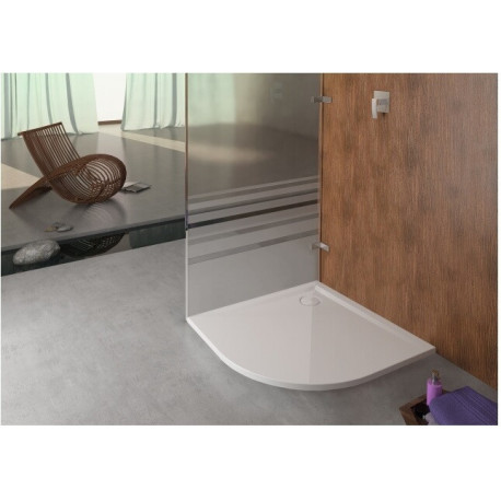Receveur de douche quart de cercle Hoesch MUNA m AR 900x900x30mm blanc