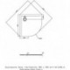 Receveur de douche quart de cercle MUNA 800 x 800 x 30 mm blanc HOESCH