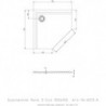 Receveur de douche pentagonal MUNA ultra-plat 900 x 900 x 30 mm blanc HOESCH