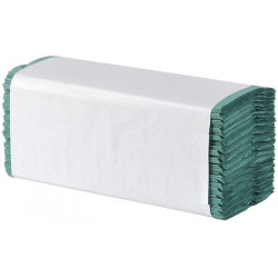 Essuie-tout pliés C-fold Basic Recycling / vert 1 pli 3600 feuilles