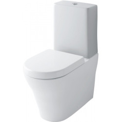 Réservoir en plastique MH et hotte en céramique, avec 3 l / 4,8 l affleurant TOTO blanc
