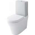 Réservoir en plastique MH et hotte en céramique, avec 3 l / 4,8 l affleurant TOTO blanc
