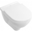 Cuvette à fond creux, 360 x 560 mm, modèle suspendu, sortie horizontale, En porcelaine sanitaire, NF Blanc