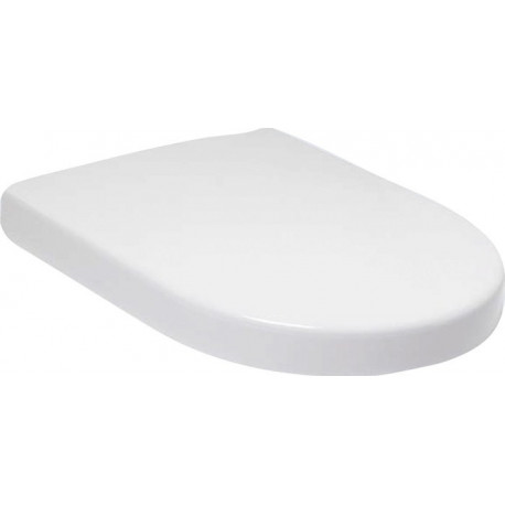 Abattants de toilette, à charnières QuickRelease et SoftClosing, charnières en acier inoxydable, En Duroplast Blanc