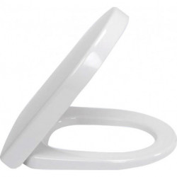 Abattants de toilette Compact, à charnières QuickRelease et SoftClosing, charnières en acier inoxydable, En Duroplast Blanc
