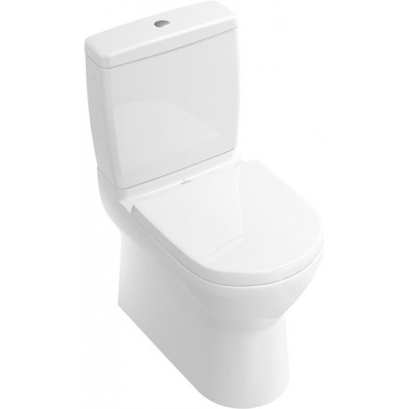 Cuvette à fond creux, 360 x 640 mm, modèle sur pied, pour installation près du mur, sortie horizontale, sortie verticale possible avec coude vario, En porcelaine sanitaire Blanc