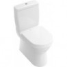 Cuvette à fond creux, 360 x 640 mm, modèle sur pied, pour installation près du mur, sortie horizontale, sortie verticale possible avec coude vario, En porcelaine sanitaire Blanc