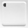 O.novo, Receveurs de douche carrés, 900 x 60 x 60 mm, Carré, incl. antidérapant (VILBOGRIP) Blanc