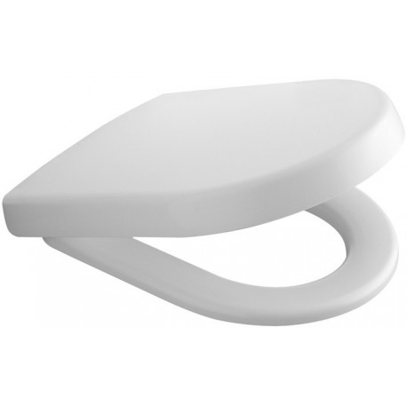 Abattants de toilette, à charnières QuickRelease, charnières en acier inoxydable, En Duroplast Blanc