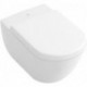 Abattants de toilette, à charnières QuickRelease et SoftClosing, charnières en acier inoxydable, En Duroplast Blanc
