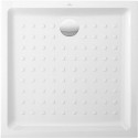 O.novo, Receveurs de douche carrés, 1000 x 1000 x 60 mm, Profondeur: 30 mm, Carré, en céramique, à poser ou à encastrer à fleur, sur pieds ou à poser, Céramiqueavec pastilles et surface brillante