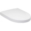 Subway, Abattants de toilette Compact, charnières en acier inoxydable, En Duroplast Blanc