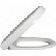 Architectura, Abattants de toilette Compact, Ex Targa Architectura, à charnières QuickRelease et SoftClosing, charnières en acier inoxydable, En Duroplast Blanc
