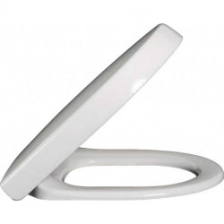 Architectura, Abattants de toilette Compact, Ex Targa Architectura, à charnières QuickRelease et SoftClosing, charnières en acier inoxydable, En Duroplast Blanc