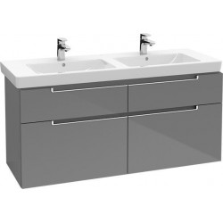 Meubles sous vasque, 1287 x 590 x 449 mm, modèle suspendu, En bois Glossy White