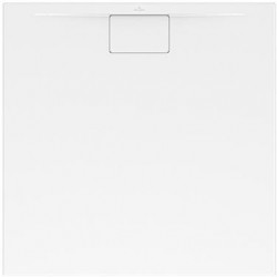 Architectura, Receveurs de douche carrés, 800 x 15 x 15 mm, Carré, incl. antidérapant (VILBOGRIP), MetalRim Blanc
