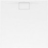 Architectura, Receveurs de douche carrés, 800 x 48 x 15 mm, Carré, incl. antidérapant (VILBOGRIP), MetalRim Blanc