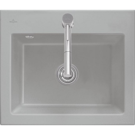 Subway 60 S, Éviers encastrés, 600 x 510 mm, Disponibleavec égouttoir à droite ou égouttoir à gauche, Évier à encastrer, Évier inclus Vidage automatique chroméite brillant