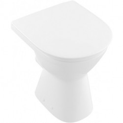 Cuvette O.novo Vita 355 x 480 mm, modèle sur pied, sortie horizontale, En porcelaine sanitaire Blanc