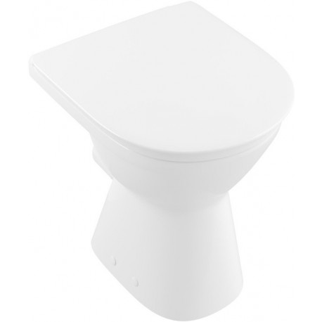 Cuvette O.novo Vita 355 x 480 mm, modèle sur pied, sortie horizontale, En porcelaine sanitaire Blanc CeramicPlus