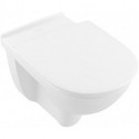 Cuvette O.novo Vita 360 x 595 mm, DirectFlush, modèle suspendu, sortie horizontale, En porcelaine sanitaire, NF Blanc CeramicPlus