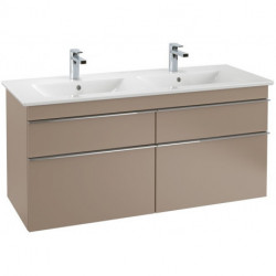 Meubles sous vasque, 1253 x 590 x 502 mm, modèle suspendu, En bois Glossy White