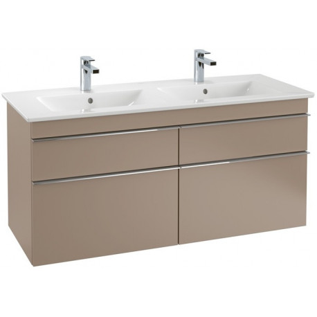 Meubles sous vasque, 1253 x 590 x 502 mm, modèle suspendu, En bois Glossy White