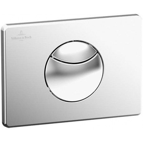 Système installation ViConnect, Plaques de déclenchement, 205 x 145 x 22 mm, E100, en plastique chromé mat