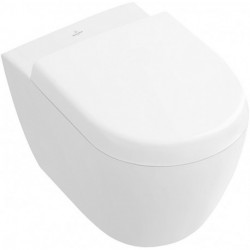 Cuvette Subway 2.0 355 x 480 mm, DirectFlush, modèle suspendu, sortie horizontale, En porcelaine sanitaire Blanc