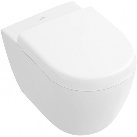 Cuvette Subway 2.0 355 x 480 mm, DirectFlush, modèle suspendu, sortie horizontale, En porcelaine sanitaire Blanc CeramicPlus