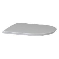 O.novo Vita, Abattants de toilette Vita, à axe reliant les 2 charnières, charnières en acier inoxydable, En Duroplast Blanc